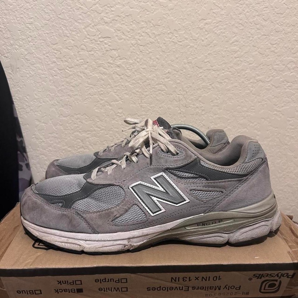 New Balance 990v3 Gray Sneakers Shoes Trainers Size 13v 4E Wide